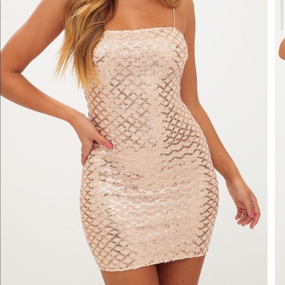 Rose gold dress